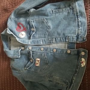 Jean Jacket with Disney Mickey Patches